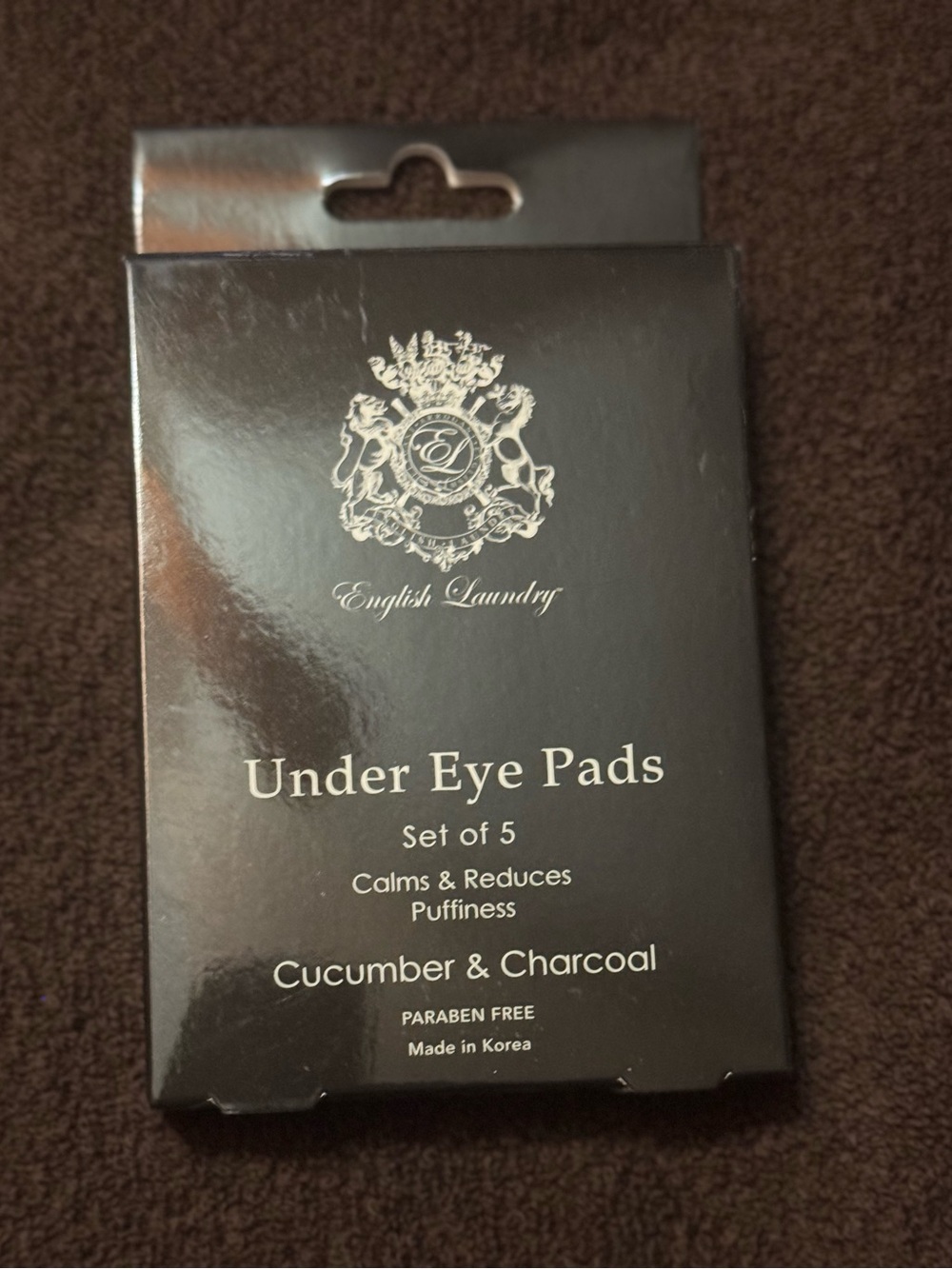 English Laundry Under Eye Pads - Black Packaging